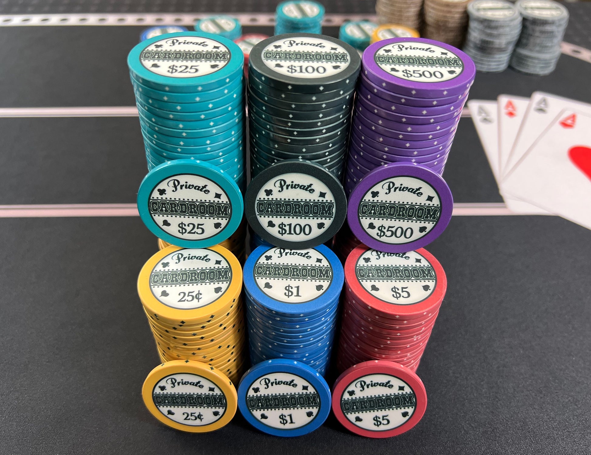 Private Cardroom Poker Chips – AuroraPokerGear