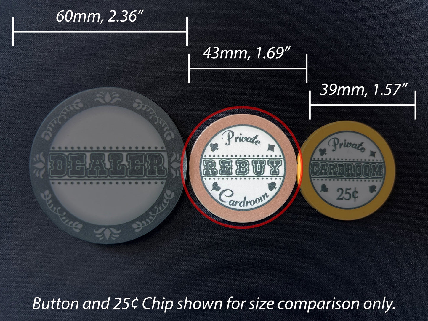 Private Cardroom Rebuy Chips [43mm]